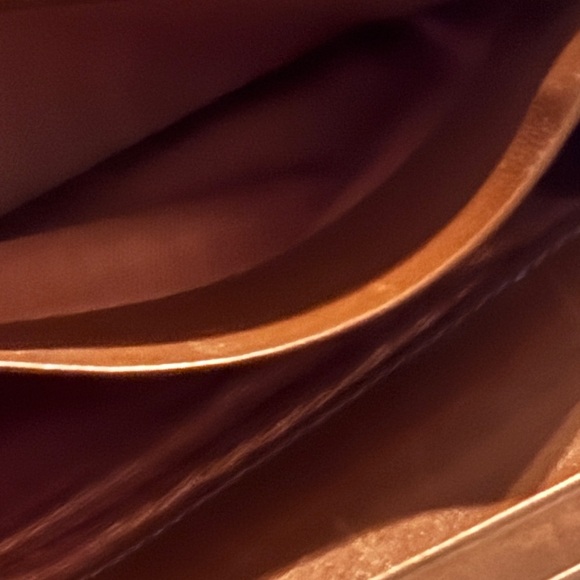 Celine Paris Red Brown Leather Rare Document Wallet. 4” W X 7.5” H - Picture 11 of 11